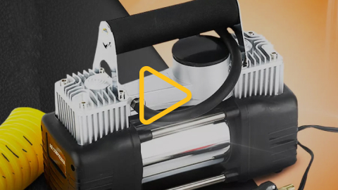 Компресор автомобільний двопоршневий